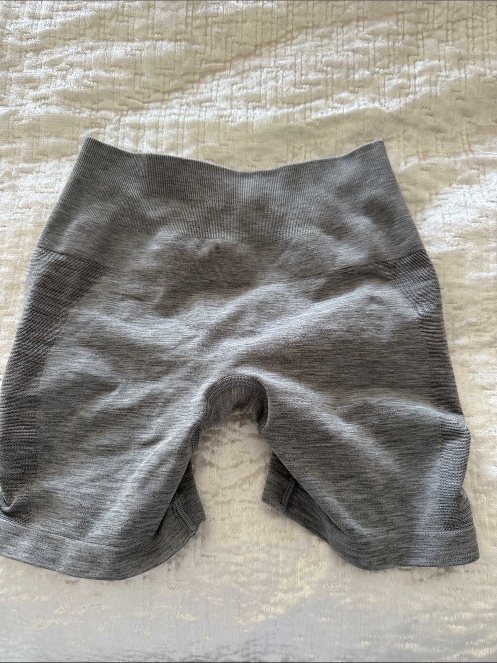 Alphalete Gray Seamless High-Rise Bike Shorts
